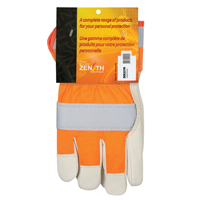 Orange High-Visibility Superior Warmth Fitters Gloves, Large, Grain Cowhide Palm, Thinsulate Inner Lining Helyx Safety & Industrial Supplies
