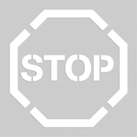 Floor Marking Stencils - Stop, Pictogram, 20" x 20" Helyx Safety & Industrial Supplies