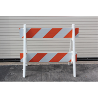Barricades, A-Frame, 28.6" L x 40" H, Orange/White Helyx Safety & Industrial Supplies