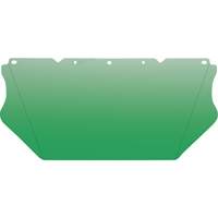 V-Gard&reg; Visor for General Purpose Applications, Polycarbonate, Green Tint Helyx Safety & Industrial Supplies