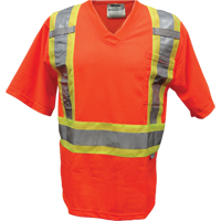 T-shirt de s&eacute;curit&eacute; en maille, Polyester, Petit, Orange Helyx Safety & Industrial Supplies