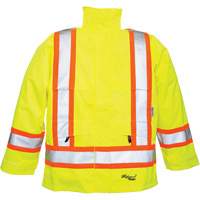 Manteaux 300 deniers Professional Journeyman, Polyester, Petit, Jaune lime haute visibilit&eacute; Helyx Safety & Industrial Supplies