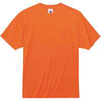 GloWear 8089 Non-Certified T-Shirt, Polyester, Small, High Visibility Orange Helyx Safety & Industrial Supplies