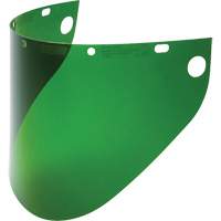 Fibre-Metal&reg; Extended View Faceshield Visor, Propionate, Green Tint Helyx Safety & Industrial Supplies