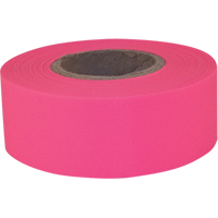 Ruban de signalisation Sub-Zero, 1,2" la x 150' lo, Rose fluorescent Helyx Safety & Industrial Supplies