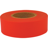 Ruban de signalisation Sub-Zero, 1,2" la x 150' lo, Rouge fluorescent Helyx Safety & Industrial Supplies