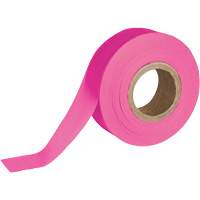Ruban pour signalisation, 1,188" la x 150' lo, Rose fluorescent Helyx Safety & Industrial Supplies
