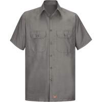 Chemise &agrave; manches courtes en tissu ind&eacute;chirable, Hommes, 3T-Grand, Gris Helyx Safety & Industrial Supplies