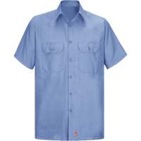 Chemise &agrave; manches courtes en tissu ind&eacute;chirable, Hommes, 3T-Grand, Bleu Helyx Safety & Industrial Supplies