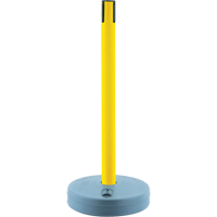 Tensabarrier ext&eacute;rieur - poteaux r&eacute;cepteurs, Hauteur de 37", Jaune Helyx Safety & Industrial Supplies