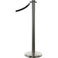 Poteaux portatifs, Hauteur de 34", Chrome satin&eacute; Helyx Safety & Industrial Supplies