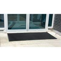 Outdoor Entrance Matting, Rubber, Scraper Type, Textured Pattern, 2' x 2-2/3', Black Helyx Safety & Industrial Supplies