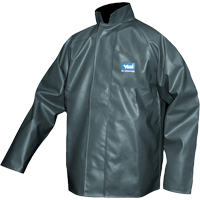 Manteau de pluie Journeyman r&eacute;sistant aux produits chimiques, Polyester, Moyen, Vert Helyx Safety & Industrial Supplies