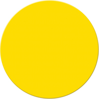 Armor Stripe Lean/5S Markers, Circle, 6" L x 6" W, Yellow, Plastic Helyx Safety & Industrial Supplies