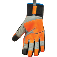 ProFlex&reg; 818WP Performance High-Visibility Thermal Waterproof Utility Gloves, Polyurethane Palm, Size Small Helyx Safety & Industrial Supplies