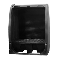 Abris de confinement des d&eacute;versements sans drain, 61" lo x 37,25" la x 72,75" h, Capacit&eacute; de charge 1000 lb Helyx Safety & Industrial Supplies