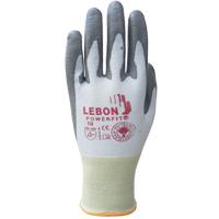 Gants r&eacute;sistants &agrave; la coupe PowerFit Lebon, Taille T-petit/6, Calibre 13, Rev&ecirc;tement Polyur&eacute;thane, Enveloppe en Poly&eacute;thyl&egrave;ne, ASTM ANSI niveau A2/EN 388 niveau B Helyx Safety & Industrial Supplies