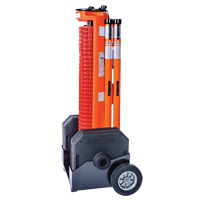 Barri&egrave;re avec roues , 50' lo, Plastique, Orange Helyx Safety & Industrial Supplies