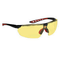 Lunettes de s&eacute;curit&eacute; s&eacute;rie Falcon Dynamic, Lentille Ambr&eacute;e, Antibu&eacute;e, ANSI Z87+/R&eacute;pond ou surpasse la norme CSA Z94.3 Helyx Safety & Industrial Supplies