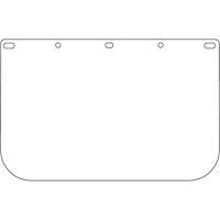 Dynamic Die Cut Faceshield Visor, PETG, Clear Tint Helyx Safety & Industrial Supplies