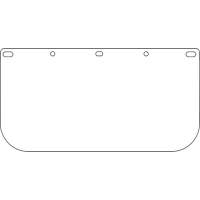 Dynamic Faceshield Visor Window, PETG, Clear Tint Helyx Safety & Industrial Supplies