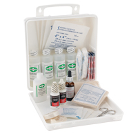 Trousse de premiers soins des brûlures pour soudeurs Dynamic, Dispositif m&eacute;dical Classe 1, Boîte en plastique Helyx Safety & Industrial Supplies