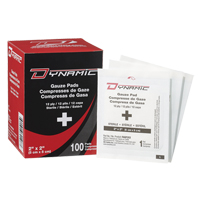 Gaze Dynamic, Tampon, 2" lo x 2" la, St&eacute;rile, Dispositif m&eacute;dical Classe 1 Helyx Safety & Industrial Supplies