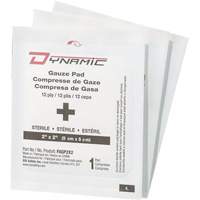 Gaze Dynamic, Tampon, 2" lo x 2" la, St&eacute;rile, Dispositif m&eacute;dical Classe 1 Helyx Safety & Industrial Supplies