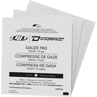 Dynamic Gauze, Pad, 4" L x 4" W, Sterile, Medical Device Class 1 Helyx Safety & Industrial Supplies