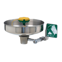 Poste de douche oculaire/faciale, Bol Acier inoxydable Helyx Safety & Industrial Supplies