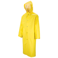 601 Tornado Long Rain Coat, Polyester/PVC, Large, Yellow Helyx Safety & Industrial Supplies
