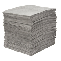 Premium Meltblown Sorbent Pads, Universal, 15" x 18", 25 gal. Absorbancy Helyx Safety & Industrial Supplies