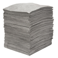 Premium Meltblown Sorbent Pads, Universal, 15" x 18", 30 gal. Absorbancy Helyx Safety & Industrial Supplies