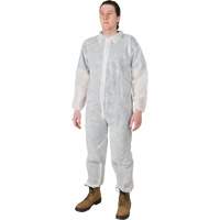 Coveralls, Medium, White, Polypropylene Helyx Safety & Industrial Supplies