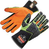 ProFlex&reg; 925F(X) Dorsal Impact-Reducing Gloves, Small, Split Leather Palm, Slip-On Cuff Helyx Safety & Industrial Supplies