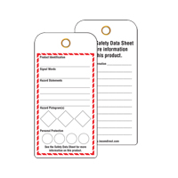 &eacute;tiquettes SGH pour le milieu de travail, Papier cartonn&eacute;, 3" la x 6" h, Anglais Helyx Safety & Industrial Supplies
