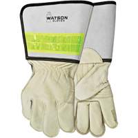 Gants de soudage pour monteur de ligne pour disjoncteur, Cuir fleur de vache, Taille Moyen Helyx Safety & Industrial Supplies