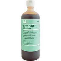Povidone iod&eacute;e topique, Liquide, Antiseptique Helyx Safety & Industrial Supplies