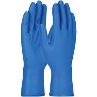 Gants Grippaz, Petit, Nitrile, 8 mils, Sans poudre, Bleu Helyx Safety & Industrial Supplies
