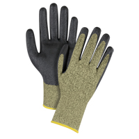 Black & Yellow Seamless Stretch Cut-Resistant Gloves, Size 2X-Large/11, 13 Gauge, Foam Nitrile Coated, Aramid Shell, ASTM ANSI Level A6 Helyx Safety & Industrial Supplies