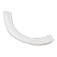 Pleated Bouffant Cap, Polypropylene, 19", White Helyx Safety & Industrial Supplies