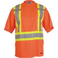 T-shirt de s&eacute;curit&eacute; Viking, Polyester, Petit, Orange haute visibilit&eacute; Helyx Safety & Industrial Supplies