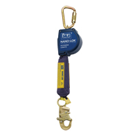 Nano-Lok Extended Length Self-Retracting Lifeline, 10', Polyester/Web, Swivel Helyx Safety & Industrial Supplies