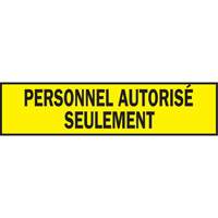 Ruban de signalisation pour barricade, Français, 3" la x 200' lo, 3,5 mils, Noir sur jaune Helyx Safety & Industrial Supplies