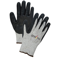 Cold Weather Seamless Stretch Cut-Resistant Gloves, Size Medium/8, 13 Gauge, Foam Nitrile Coated, HPPE Shell, ASTM ANSI Level A4 Helyx Safety & Industrial Supplies
