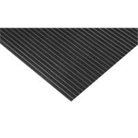 Tapis &agrave; nervures larges, Essuie-pieds, 3' x 75' x 1/8", Noir Helyx Safety & Industrial Supplies