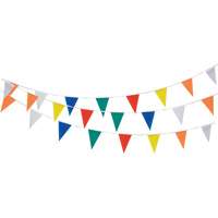 Pennant String, 60' L, Multicolour Helyx Safety & Industrial Supplies