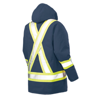Safety Parka, Navy Blue, Large Helyx Safety & Industrial Supplies
