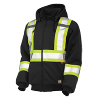 Chandail avec capuchon de s&eacute;curit&eacute;, Polyester, Grand, Noir Helyx Safety & Industrial Supplies