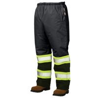 Lined Pull-On Safety Pant, Polyester, Large, Black Helyx Safety & Industrial Supplies